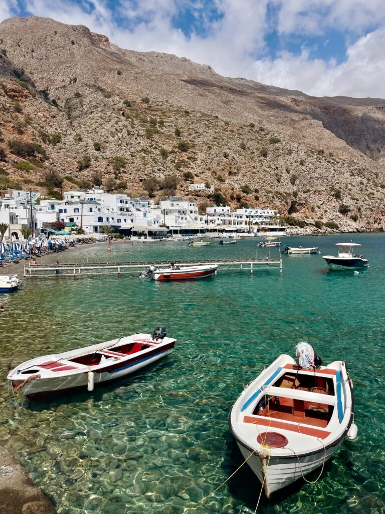Loutro Crete romantic village seafront
